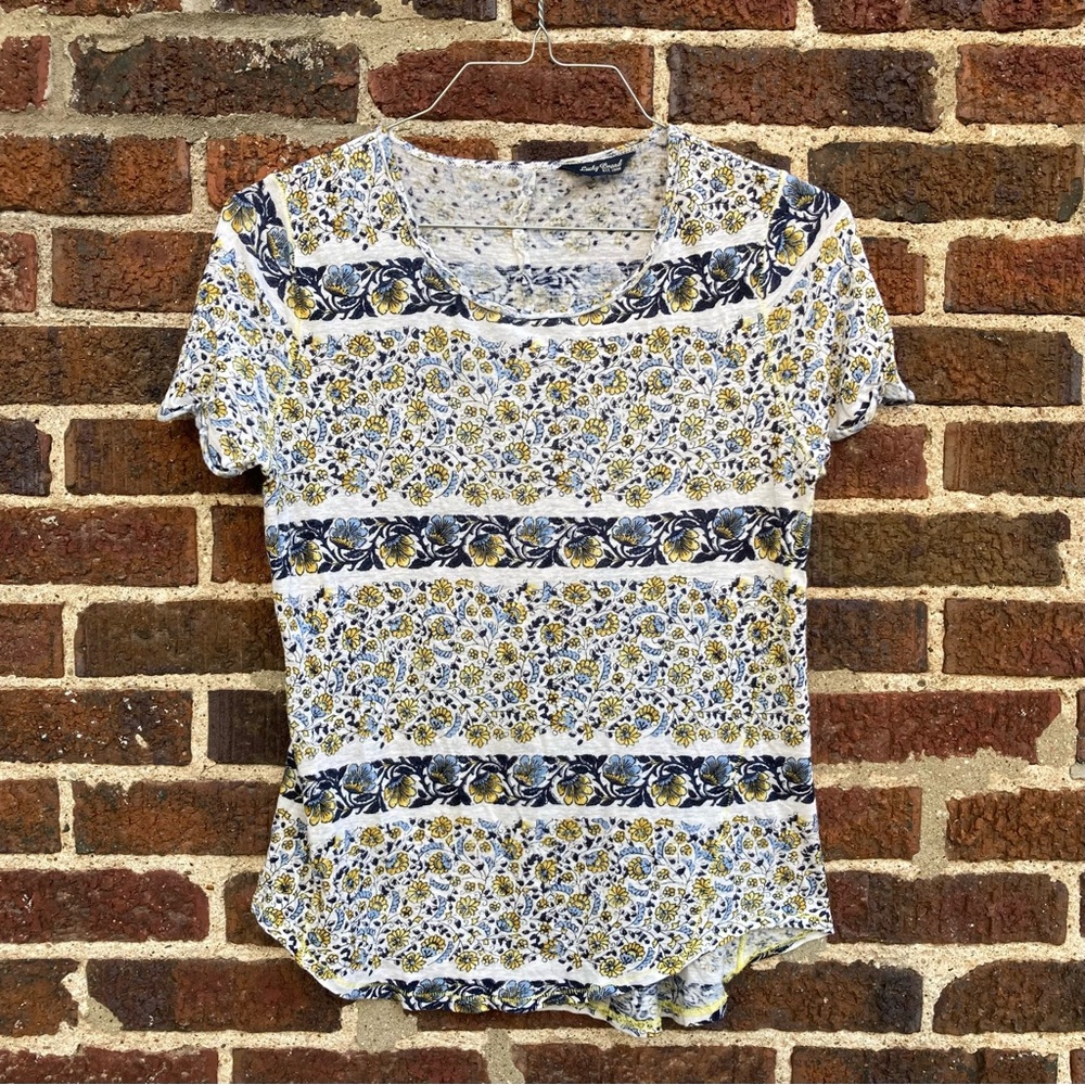 Lucky Brand floral maximalist tee shirt